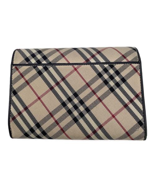 BURBERRY（バーバリー）BURBERRY (バーバリー) 2つ折り財布 ベージュ×ブラックの古着・服飾アイテム