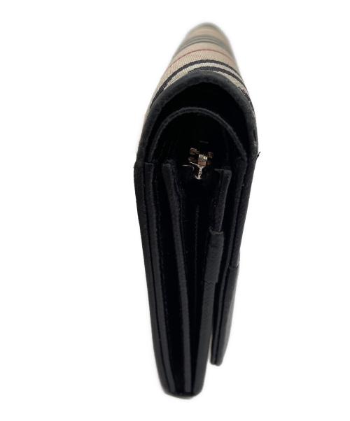 BURBERRY（バーバリー）BURBERRY (バーバリー) 2つ折り財布 ベージュ×ブラックの古着・服飾アイテム