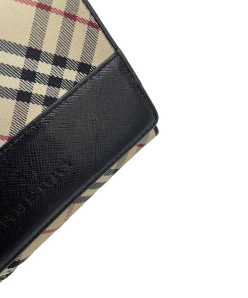 BURBERRY（バーバリー）BURBERRY (バーバリー) 2つ折り財布 ベージュ×ブラックの古着・服飾アイテム