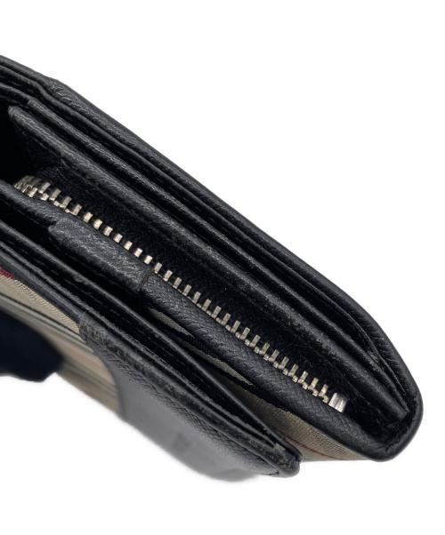 BURBERRY（バーバリー）BURBERRY (バーバリー) 2つ折り財布 ベージュ×ブラックの古着・服飾アイテム