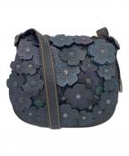 COACHコーチ）の古着「ティーローズ　ショルダーバッグ」｜ブラック