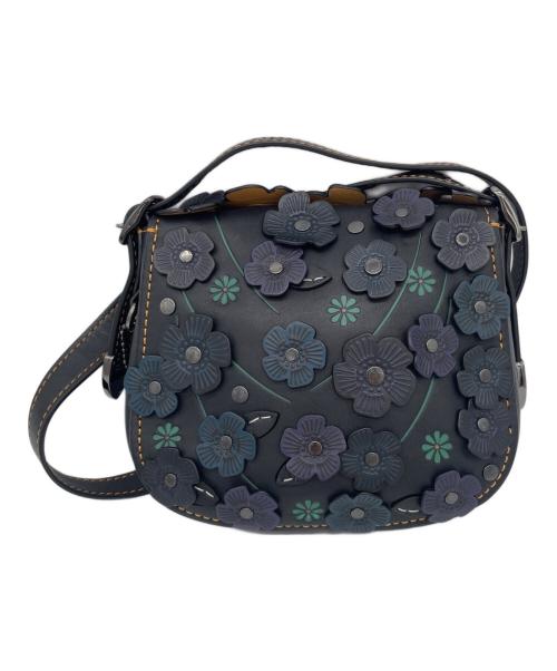 COACH（コーチ）COACH (コーチ) ティーローズ　ショルダーバッグ ブラックの古着・服飾アイテム