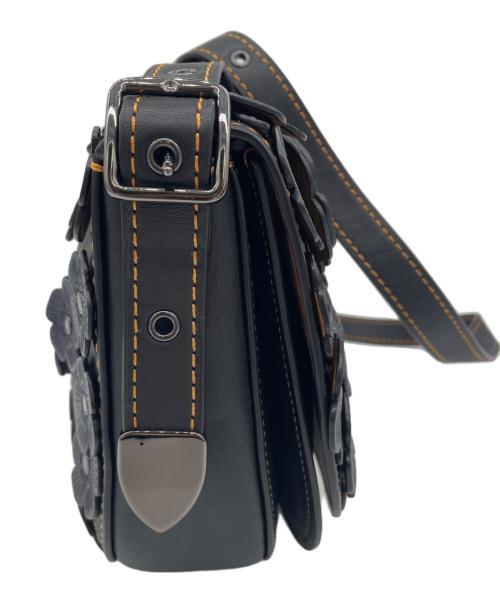 COACH（コーチ）COACH (コーチ) ティーローズ　ショルダーバッグ ブラックの古着・服飾アイテム