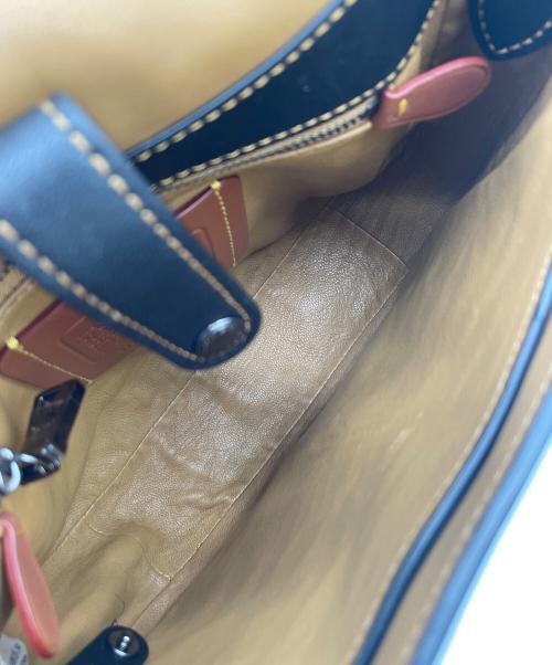 COACH（コーチ）COACH (コーチ) ティーローズ　ショルダーバッグ ブラックの古着・服飾アイテム