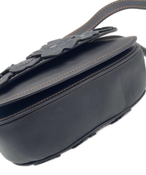 COACH（コーチ）COACH (コーチ) ティーローズ　ショルダーバッグ ブラックの古着・服飾アイテム