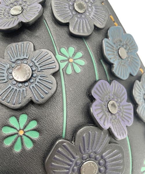 COACH（コーチ）COACH (コーチ) ティーローズ　ショルダーバッグ ブラックの古着・服飾アイテム