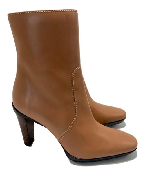 TOD'S（トッズ）TOD'S (トッズ) サイドジップブーツ ブラウン サイズ:37　1/2の古着・服飾アイテム