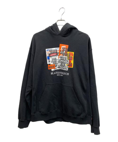 BlackEyePatch（ブラックアイパッチ）BlackEyePatch (ブラックアイパッチ) プルオーバーパーカー ブラック サイズ:XLの古着・服飾アイテム