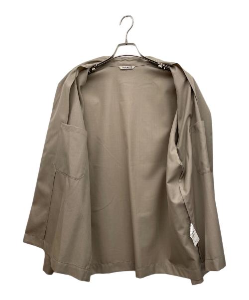 AURALEE（オーラリー）AURALEE (オーラリー) WOOL SILK TROPICAL SHIRTS JACKET（ウールシルクトロピカルシャツジャケット） ブラウン サイズ:5の古着・服飾アイテム