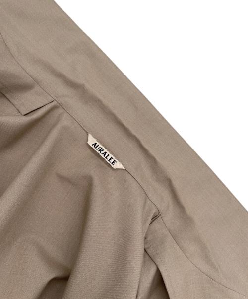 AURALEE（オーラリー）AURALEE (オーラリー) WOOL SILK TROPICAL SHIRTS JACKET（ウールシルクトロピカルシャツジャケット） ブラウン サイズ:5の古着・服飾アイテム