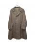AURALEE（オーラリー）の古着「DOUBLE FACE CHECK LONG COAT（ダブルフェイスチェックロングコート）」｜ブラウン