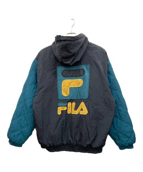 FILA（フィラ）FILA (フィラ) ナイロンジャケット ブラック サイズ:Lの古着・服飾アイテム