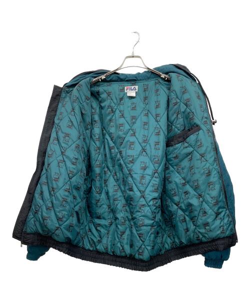 FILA（フィラ）FILA (フィラ) ナイロンジャケット ブラック サイズ:Lの古着・服飾アイテム