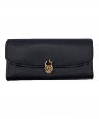 MICHAEL KORSマイケル・コース）の古着「レザー コンチネンタル ウォレット ラージ　長財布」｜ブラック