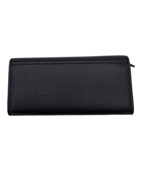 MICHAEL KORS（マイケル・コース）MICHAEL KORS (マイケル・コース) レザー コンチネンタル ウォレット ラージ　長財布 ブラックの古着・服飾アイテム