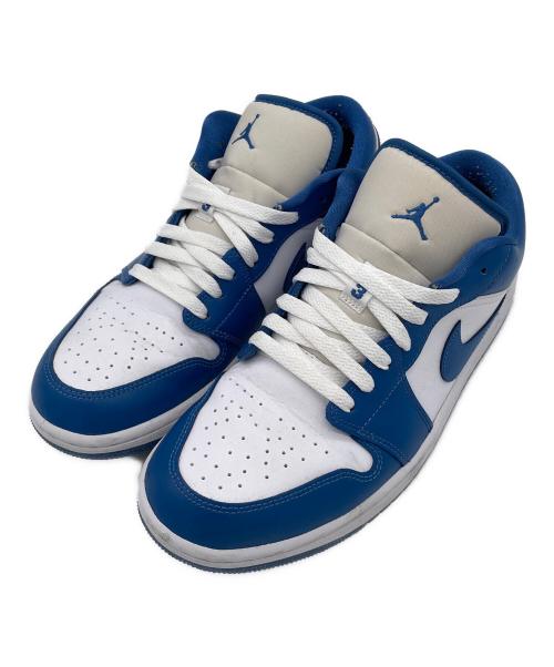 NIKE（ナイキ）NIKE (ナイキ) Air Jordan 1 Low（エアジョーダン1 ロー）　スニーカー ブルー×ホワイト サイズ:27.5の古着・服飾アイテム
