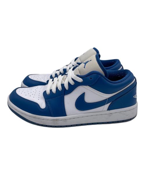 NIKE（ナイキ）NIKE (ナイキ) Air Jordan 1 Low（エアジョーダン1 ロー）　スニーカー ブルー×ホワイト サイズ:27.5の古着・服飾アイテム