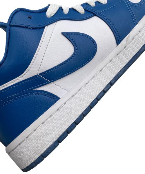 NIKE（ナイキ）NIKE (ナイキ) Air Jordan 1 Low（エアジョーダン1 ロー）　スニーカー ブルー×ホワイト サイズ:27.5の古着・服飾アイテム
