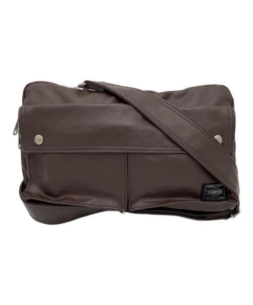 PORTER（ポーター）PORTER (ポーター) ショルダーバッグ ブラウンの古着・服飾アイテム