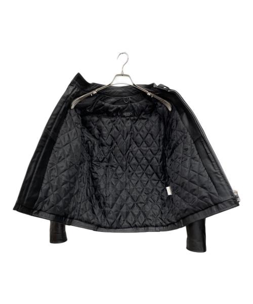 HORN WORKS（ホーンワークス）HORN WORKS (ホーンワークス) レザージャケット ブラック サイズ:Lの古着・服飾アイテム