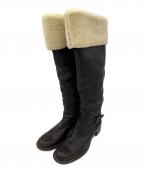 MIU MIUミュウミュウ）の古着「ロングブーツ」｜ブラウン