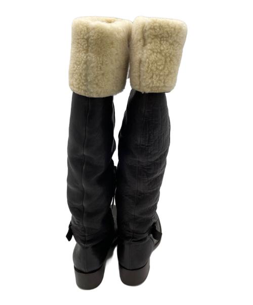 MIU MIU（ミュウミュウ）MIU MIU (ミュウミュウ) ロングブーツ ブラウン サイズ:37　1/2の古着・服飾アイテム