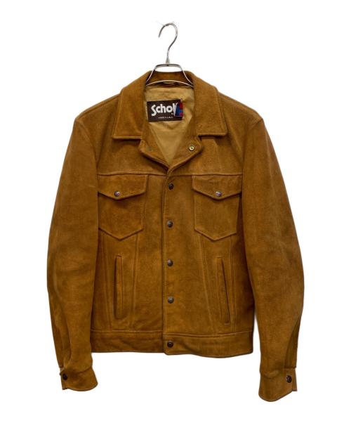 Schott（ショット）Schott (ショット) スウェードレザー3rdジャケット ブラウン サイズ:38の古着・服飾アイテム