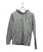 stussyステューシー）の古着「パーカー」｜ライトグレー
