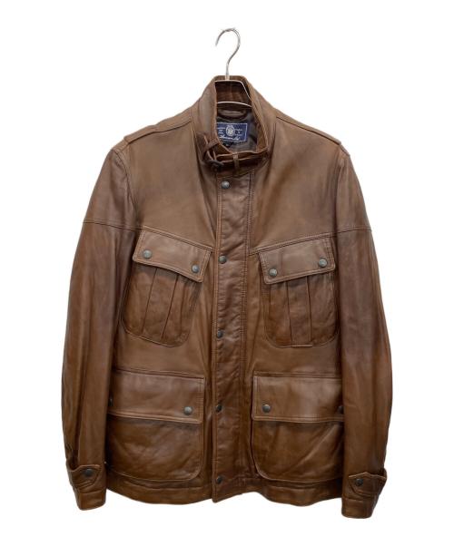 AVIREX（アヴィレックス）AVIREX (アヴィレックス) レザージャケット ブラウン サイズ:XLの古着・服飾アイテム