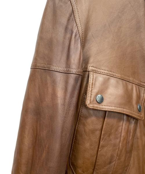 AVIREX（アヴィレックス）AVIREX (アヴィレックス) レザージャケット ブラウン サイズ:XLの古着・服飾アイテム