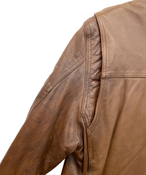 AVIREX（アヴィレックス）AVIREX (アヴィレックス) レザージャケット ブラウン サイズ:XLの古着・服飾アイテム