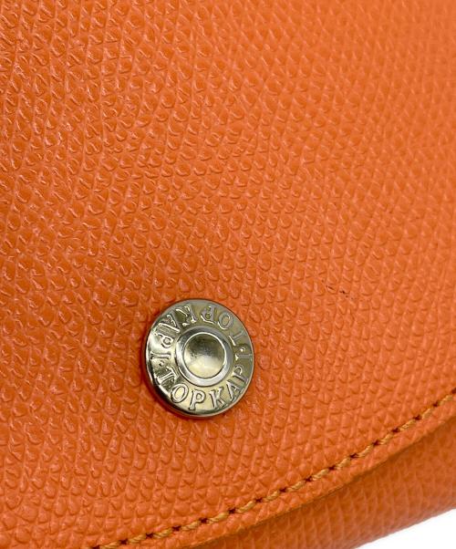 TOPKAPI（トプカピ）TOPKAPI (トプカピ) 2つ折り財布 オレンジの古着・服飾アイテム