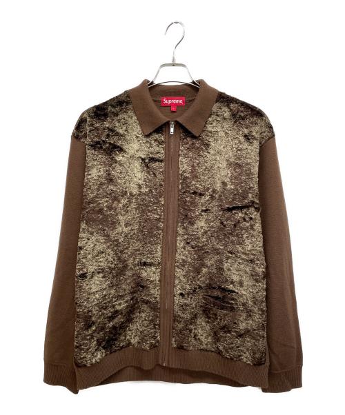 SUPREME（シュプリーム）Supreme (シュプリーム) ジップジャケット ブラウン サイズ:Lの古着・服飾アイテム
