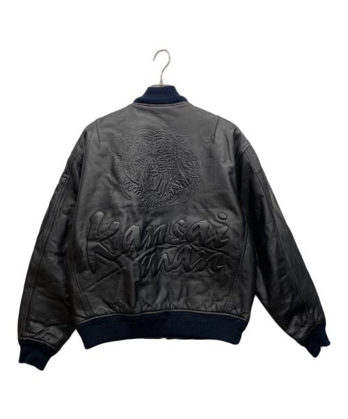 KANSAIMAN（カンサイマン）kansaiman (カンサイマン) 立体バックロゴMA-1ジャケット ブラック サイズ:Fの古着・服飾アイテム