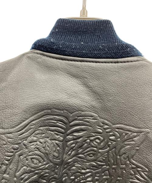 KANSAIMAN（カンサイマン）kansaiman (カンサイマン) 立体バックロゴMA-1ジャケット ブラック サイズ:Fの古着・服飾アイテム