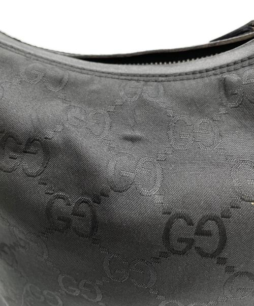 GUCCI（グッチ）GUCCI (グッチ) GGプリント　ハンドバッグ ブラックの古着・服飾アイテム