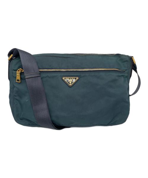 PRADA（プラダ）PRADA (プラダ) ナイロンショルダーバッグ インディゴの古着・服飾アイテム
