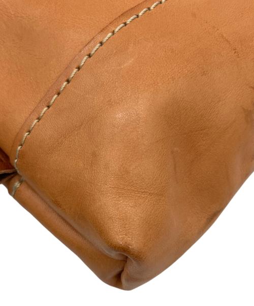 Herz（ヘルツ）Herz (ヘルツ) レザーショルダーバッグ ブラウンの古着・服飾アイテム