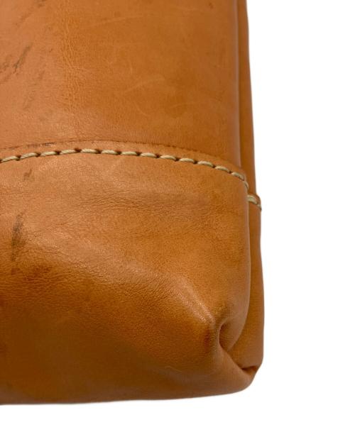 Herz（ヘルツ）Herz (ヘルツ) レザーショルダーバッグ ブラウンの古着・服飾アイテム