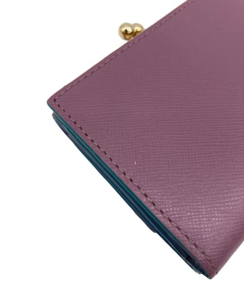 PAUL SMITH（ポールスミス）Paul Smith (ポールスミス) 2つ折り財布 パープル×ブルーの古着・服飾アイテム