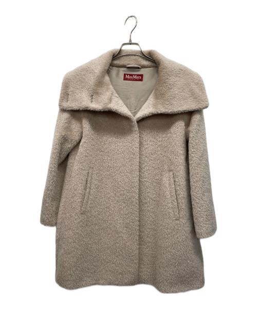 MaxMara（マックスマーラ）MaxMara (マックスマーラ) ステュディオコート　アルパカ混コート ベージュ サイズ:USA2の古着・服飾アイテム