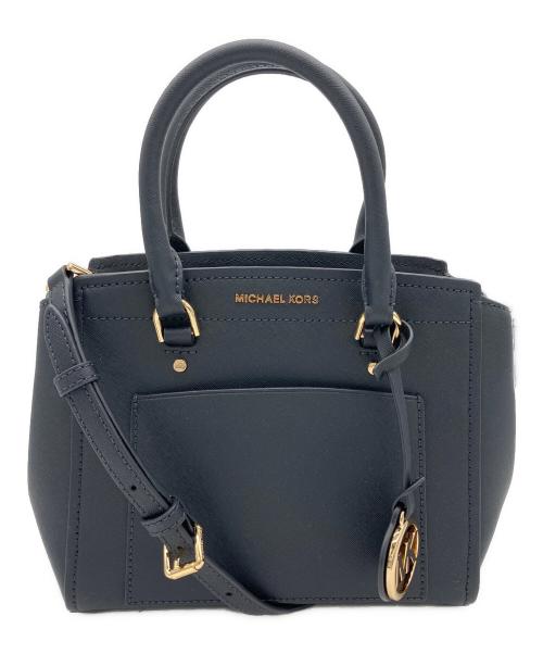 MICHAEL KORS（マイケル・コース）MICHAEL KORS (マイケル・コース) 2WAYバッグ ネイビーの古着・服飾アイテム