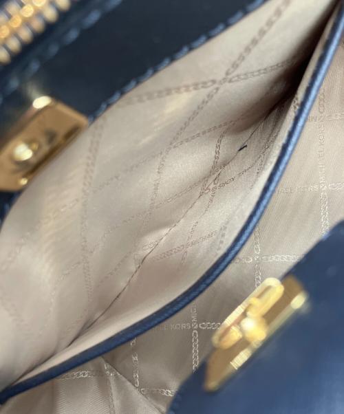 MICHAEL KORS（マイケル・コース）MICHAEL KORS (マイケル・コース) 2WAYバッグ ネイビーの古着・服飾アイテム