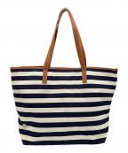 BONFANTIボンファンティ）の古着「トートバッグ」｜ベージュ×ネイビー