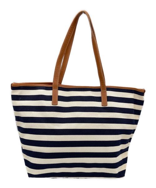 BONFANTI（ボンファンティ）BONFANTI (ボンファンティ) トートバッグ ベージュ×ネイビーの古着・服飾アイテム