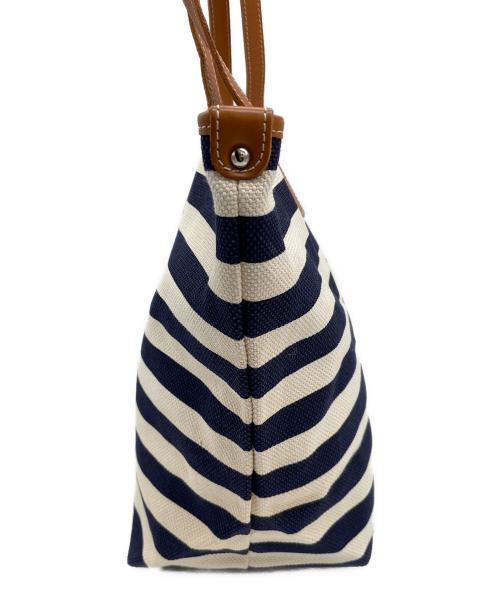 BONFANTI（ボンファンティ）BONFANTI (ボンファンティ) トートバッグ ベージュ×ネイビーの古着・服飾アイテム