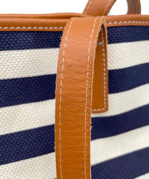 BONFANTI（ボンファンティ）BONFANTI (ボンファンティ) トートバッグ ベージュ×ネイビーの古着・服飾アイテム