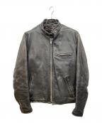 Schottショット）の古着「シングルライダースジャケット」｜ブラック