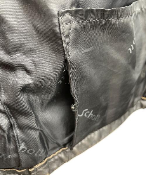 Schott（ショット）Schott (ショット) シングルライダースジャケット ブラック サイズ:40の古着・服飾アイテム