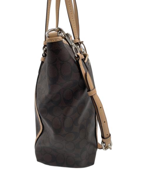 COACH（コーチ）COACH (コーチ) 2WAYトートバッグ ブラウンの古着・服飾アイテム